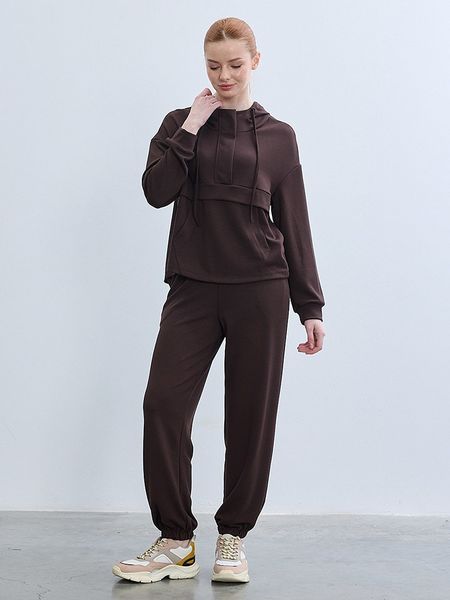 BGN Bluza w kolorze brązowym rozmiar: 36. Brązowe bluzy BGN, bez wzorów, z kapturem. Za 106.87 zł.