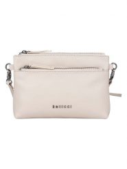 Bellicci Skórzana torebka "Sicilia" w kolorze kremowym - 22,5 x 16 x 5 cm rozmiar: onesize. Brązowe torby na ramię Bellicci, bez wzorów, z materiału, na ramię, bez dodatków. Za 136.78 zł.