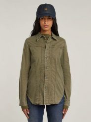 G-Star Koszula w kolorze khaki rozmiar: L. Brązowe koszule G-Star, l, bez wzorów, retro, bez kołnierzyka, bez ramiączek. Za 259.74 zł.