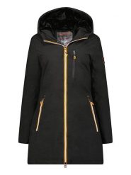 Geographical Norway Kurtka softshellowa "Cassim" w kolorze czarnym rozmiar: L. Czarne kurtki sportowe Geographical Norway, l, z aplikacjami, z materiału, bez kaptura, outdoorowe. Za 200.13 zł.