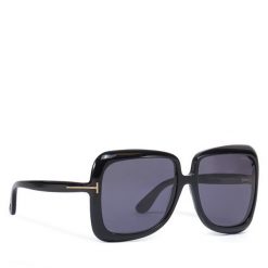 Okulary przeciwsłoneczne Tom Ford. Czarne okulary przeciwsłoneczne Tom Ford, bez wzorów. Za 919.99 zł.