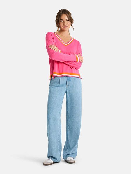 LIEBLINGSSTÜCK Sweter "Malin" w kolorze różowym rozmiar: 44. Różowe swetry LIEBLINGSSTÜCK, bez wzorów, z bawełny, bez ramiączek. Za 264.95 zł.