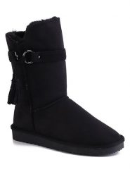 ISLAND BOOT Kozaki zimowe "Crawford" w kolorze czarnym rozmiar: 40. Czarne kozaki Island Boot, na zimę, z materiału, bez obcasa, bez zapięcia. Za 165.99 zł.