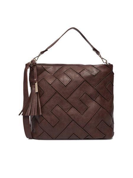 Lasocki Torebka MLP-E-023-05 Brązowy. Brązowe torebki klasyczne Lasocki, bez wzorów, z materiału, bez dodatków. Za 189.99 zł.