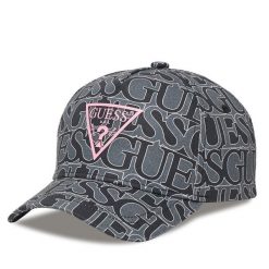 Czapka z daszkiem Guess. Szare czapki Guess, z aplikacjami. Za 139.99 zł.