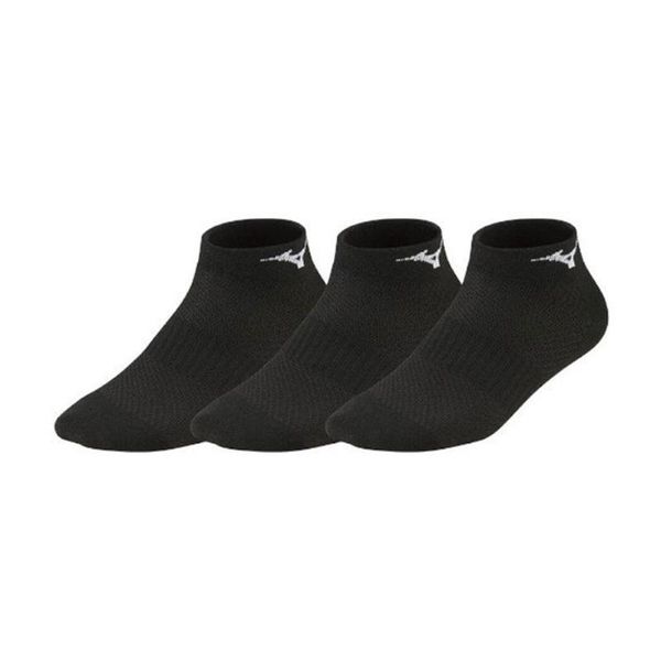 Skarpety treningowe dla dorosłych Mizuno Training Mid 3 Pack. Czarne skarpety Mizuno, bez wzorów. Za 47.99 zł.