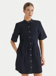 Calvin Klein Jeans Sukienka jeansowa LV047F797G Granatowy Regular Fit. Niebieskie sukienki Calvin Klein Jeans, m, bez wzorów, z bawełny, bez kołnierzyka, bez ramiączek. Za 529.99 zł.