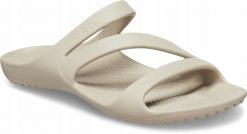 Klapki Dla Dorosłych Crocs Kadee II. Niebieskie klapki Crocs, bez wzorów, z materiału, bez obcasa. Za 119.99 zł.