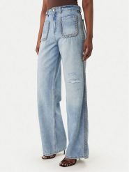 Just Cavalli Jeansy 80PAB5T2 CDWCH Granatowy Straight Fit. Niebieskie jeansy Just Cavalli, bez wzorów. Za 1,119.00 zł.