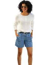 Heine Sweter w kolorze kremowym rozmiar: 50. Brązowe swetry Heine, bez wzorów, ze splotem, bez ramiączek. Za 86.99 zł.