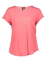 Vero Moda Koszulka w kolorze koralowym rozmiar: M. Różowe bluzki Vero Moda, m, bez wzorów, bez kołnierzyka, bez ramiączek. Za 61.31 zł.