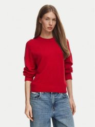 Tommy Hilfiger Sweter WW0WW51459 Czerwony Regular Fit. Czerwone swetry TOMMY HILFIGER, s, bez wzorów, z kaszmiru, bez ramiączek. Za 1,299.00 zł.