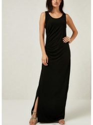 LA Angels Sukienka w kolorze czarnym rozmiar: XL. Czarne sukienki LA Angels, na co dzień, xl, bez wzorów, bez kołnierzyka, bez ramiączek, maxi, proste. Za 113.99 zł.