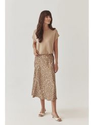 TATUUM Spódnica w kolorze beżowym rozmiar: 38. Brązowe spódnice Tatuum, bez wzorów, z wiskozy, midi. Za 172.95 zł.
