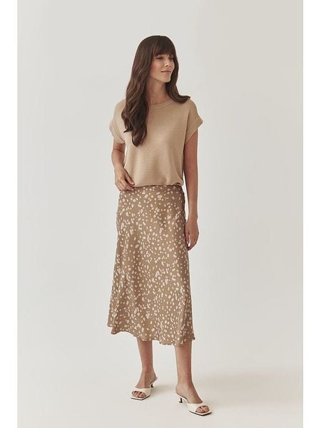 TATUUM Spódnica w kolorze beżowym rozmiar: 38. Brązowe spódnice Tatuum, bez wzorów, z wiskozy, midi. Za 172.95 zł.