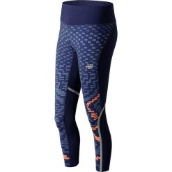 Legginsy sportowe w kolorze granatowym. Niebieskie legginsy New Balance, xs, bez wzorów. W wyprzedaży za 232.95 zł.