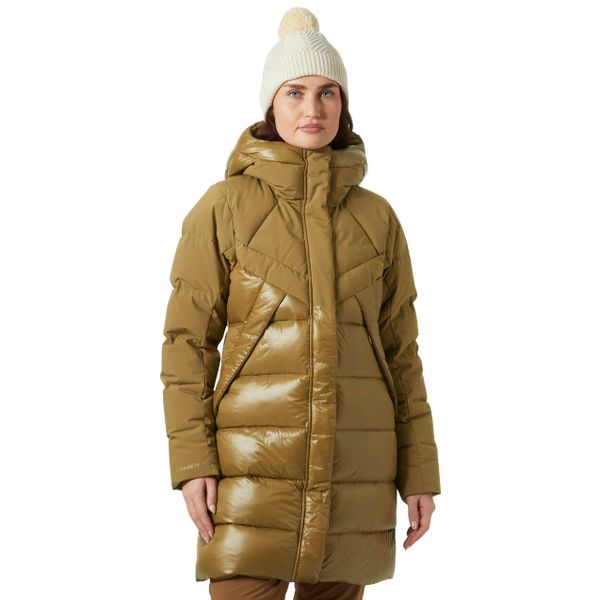 Parka dla kobiet Helly Hansen Bliss. Brązowe parki Helly Hansen, na zimę, bez kaptura. W wyprzedaży za 1,497.50 zł.