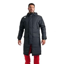 Parka Arena Team Solid. Szare parki Arena, na zimę, l, z materiału, klasyczne, z kapturem. Za 779.75 zł.