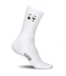 Skarpety Rowerowe Luxa Coffee-Wine. Białe skarpety LUXA, bez wzorów, z elastanu. Za 49.90 zł.