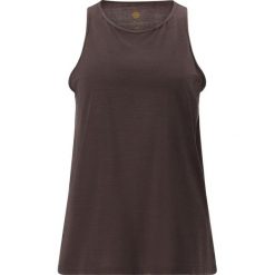 Damski tank top Athlecia Mota. Brązowe topy Athlecia, bez wzorów, bez kołnierzyka, bez ramiączek. Za 122.50 zł.