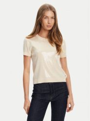 Guess Sweter W5YR21 Z3E70 Écru Regular Fit. Swetry Guess, xxl, z aplikacjami, z wiskozy, bez ramiączek. Za 332.00 zł.