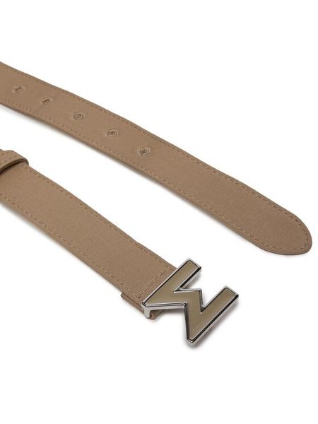 Marella Pasek Damski Trama 24135010572 Beżowy. Brązowe paski Marella, bez wzorów, z materiału. Za 199.99 zł.