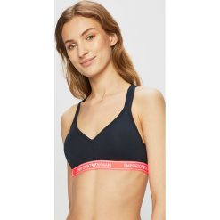Emporio Armani - Biustonosz sportowy. Niebieskie bielizna sportowa Emporio Armani, m, bez wzorów, z bawełny. W wyprzedaży za 149.90 zł.