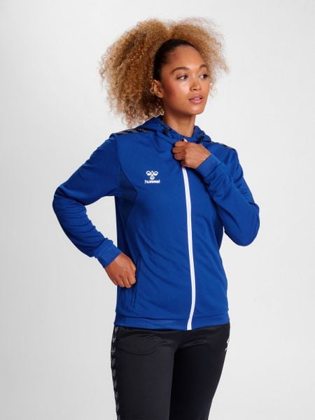 Damska bluza dresowa z kapturem Hummel Authentic Pl. Niebieskie bluzy Hummel, xs, bez wzorów, z dresówki, z kapturem. Za 224.00 zł.