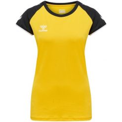 Koszulka damska Hummel hmlhmlCORE volley stretch. Żółte bluzki Hummel, l, bez wzorów, sportowe, bez kołnierzyka, bez ramiączek. Za 147.00 zł.
