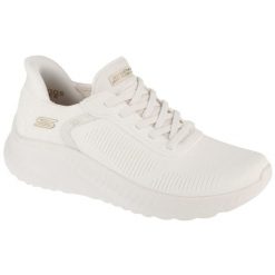 Buty sportowe Sneakersy damskie, Slip-Ins: Sport Squad Chaos - Current Muse. Szare obuwie sportowe Skechers, z materiału, bez zapięcia, trekkingowe, Skechers Sport. Za 509.00 zł.