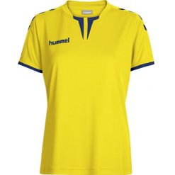 Koszulka sportowa z krótkim rękawem damska Hummel Core Womens SS Jersey. Zielone koszulki sportowe Hummel, bez wzorów, z jersey, bez ramiączek, do piłki nożnej. Za 37.00 zł.