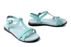 JOSEF SEIBEL Fabricia 01 74501 817 610 mint, sandały damskie. Zielone sandały Josef Seibel, bez wzorów, ze skóry, bez obcasa, bez zapięcia. Za 299.90 zł.