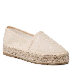Espadryle DeeZee. Brązowe espadryle DeeZee, bez wzorów, bez obcasa, bez zapięcia. Za 99.99 zł.