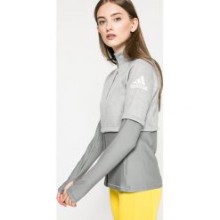 Adidas Performance - Bluza. Szare bluzy sportowe adidas Performance, m, z dzianiny, bez kaptura. W wyprzedaży za 269.90 zł.