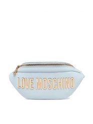 LOVE MOSCHINO Saszetka nerka JC4195PP1MKD0712 Błękitny. Niebieskie torebki klasyczne Love Moschino, bez wzorów, ze skóry, bez dodatków. Za 579.99 zł.