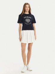 Guess T-Shirt V5GI04 I3Z14 Granatowy Regular Fit. Niebieskie t-shirty Guess, m, z aplikacjami, z bawełny, bez kołnierzyka, bez ramiączek. Za 99.99 zł.