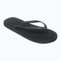Japonki damskie Billabong Sunlight. Czarne klapki Billabong, bez wzorów, bez obcasa. Za 59.99 zł.