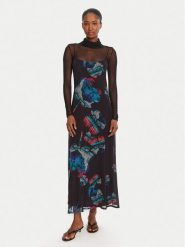 Desigual Sweter Bergen 25WWJF08 Czarny Regular Fit. Czarne swetry Desigual, xl, bez wzorów, z bawełny, bez ramiączek. Za 429.99 zł.