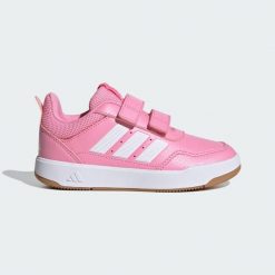 Buty Tensaur Sport 3.0 CF K. Białe obuwie sportowe Adidas, z gumy, bez zapięcia, na jogę i pilates. Za 169.00 zł.