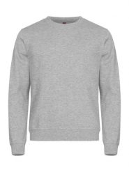 Clique Basic Roundneck bluza unisex, materiał odporny na piling – ash. Szare bluzy CLIQUE, l, bez wzorów, z bawełny, bez kaptura. Za 154.85 zł.