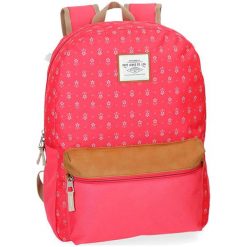 Plecak w kolorze różowym ze wzorem - (S)31 x (W)42 x (G)17,5 cm. Czerwone plecaki Pepe Jeans Accessories, bez wzorów, z materiału. W wyprzedaży za 119.95 zł.