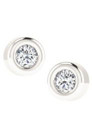 Diamant Vendôme Złote kolczyki-wkrętki z diamentami rozmiar: onesize. Szare kolczyki Diamant Vendöme, z diamentem, złote. Za 717.96 zł.