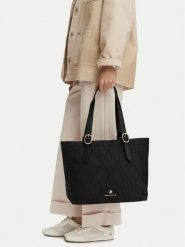 Beverly Hills Polo Club Torebka CWBEO-BHPC-C-001-10 Czarny. Czarne shopper Beverly Hills Polo Club, bez wzorów, z materiału, bez dodatków. Za 199.99 zł.