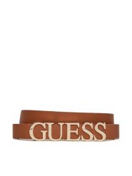Guess Pasek Damski BW9231 P5235 Brązowy. Brązowe paski Guess, z aplikacjami, ze skóry. Za 119.99 zł.