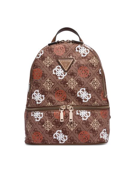 Guess Plecak Eliette TWNP93 15032 Brązowy. Brązowe plecaki Guess, z aplikacjami, ze skóry. Za 634.99 zł.