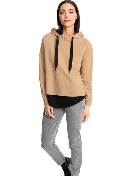Heine Bluza w kolorze beżowym rozmiar: 48. Brązowe bluzy Heine, bez wzorów, z bawełny, z kapturem. Za 80.14 zł.