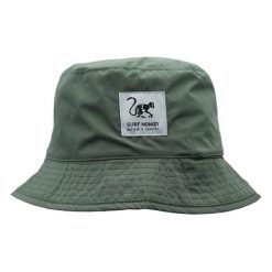 Kapelusz - z recyklingu - wodoodporny - dwustronny (zielony/beżowy). Zielone kapelusze SURF MONKEY, bez wzorów, z neoprenu. Za 179.95 zł.
