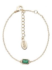 U.S. Polo Assn. Pozłacana bransoletka z kryształem rozmiar: onesize. Zielone bransoletki U.S. Polo Assn., z kryształem, metalowe. Za 65.99 zł.