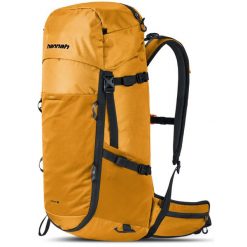 Plecak trekkingowy Hannah Arrow 40 z pokrowcem przeciwdeszczowym. Żółte plecaki Hannah, bez wzorów. W wyprzedaży za 649.90 zł.