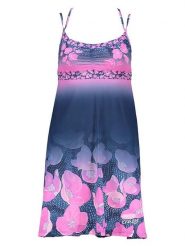 Crazy Sukienka w kolorze granatowo-różowym rozmiar: M. Niebieskie sukienki Crazy, na co dzień, m, bez wzorów, bez kołnierzyka, bez ramiączek, midi, proste. Za 127.05 zł.